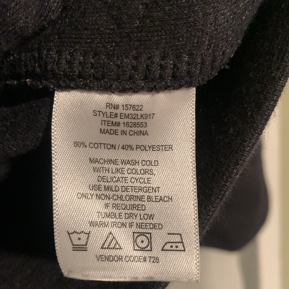 Eddie Bauer Men’s Gray Midweight Quarter Snap Quilted Pullover sweater sz XL - Picture 7 of 7